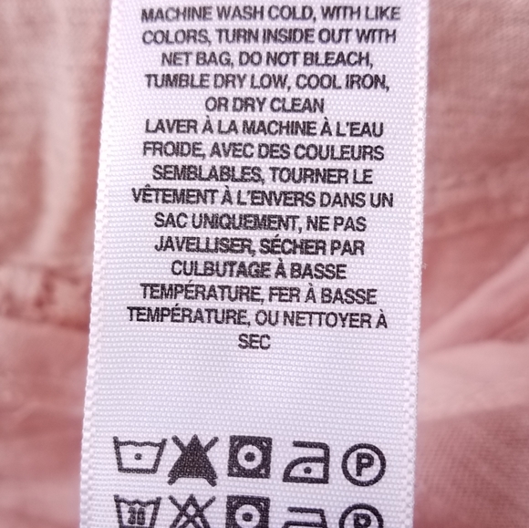 Lucky Brand Pale Pink Lacy Top, XS - Picture 7 of 8